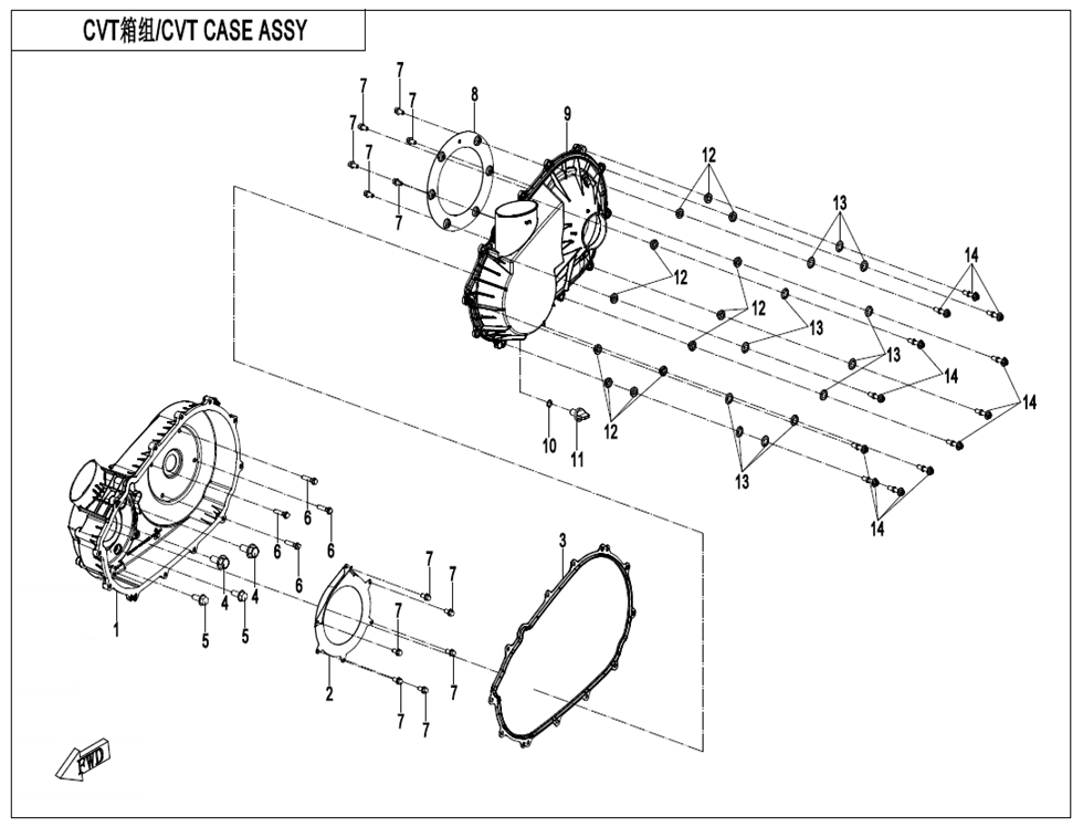E01-3 Cvt Cvt Case Assy